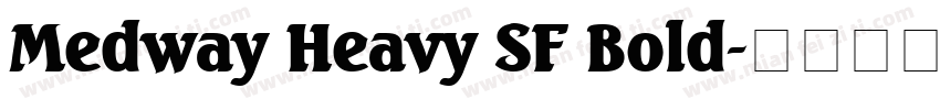 Medway Heavy SF Bold字体转换